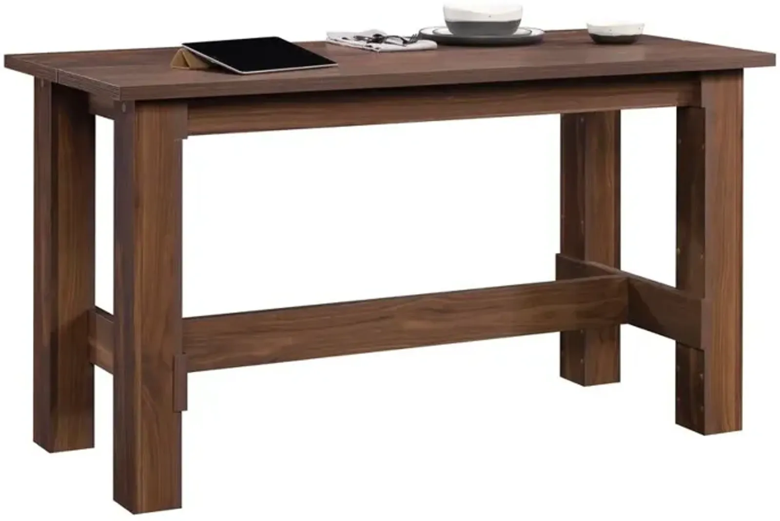 Sauder Boone Mountain Dining Table Grand Walnut