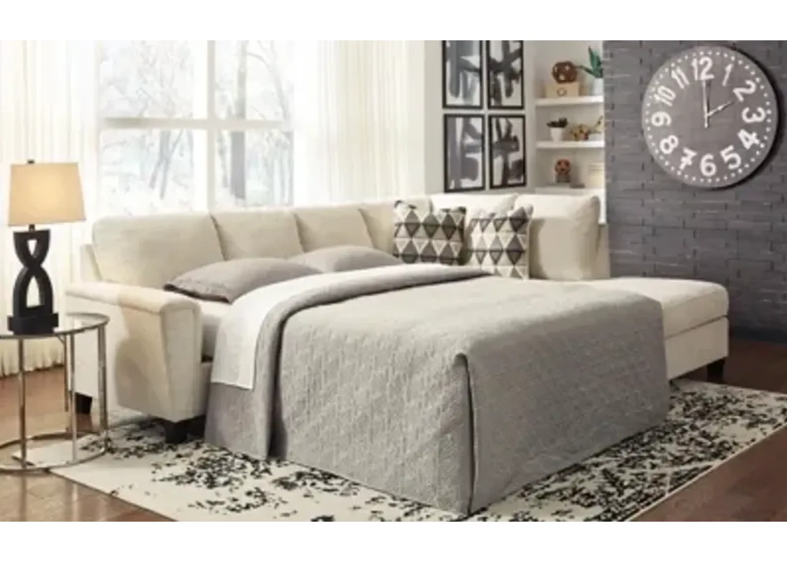 Abinger 2-Piece Sleeper Sectional with Right Arm Facing Chaise