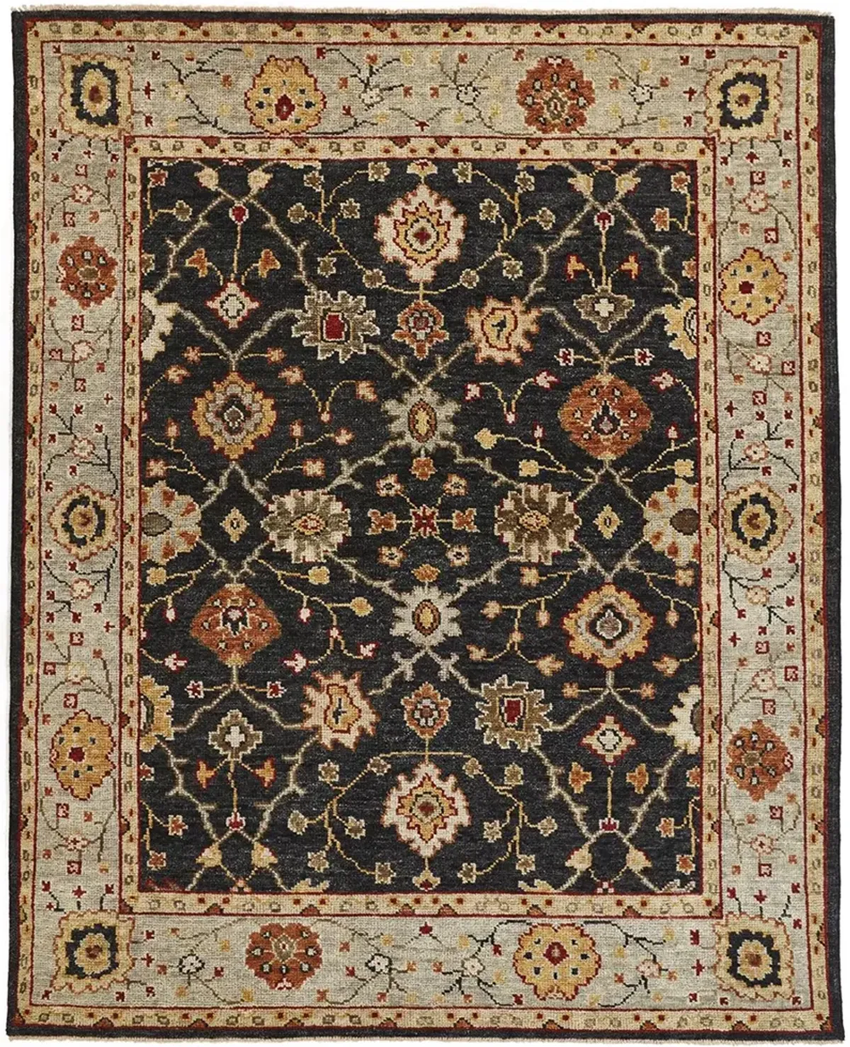 Carrington 6500F Black/Gold/Gray 2' x 3' Rug