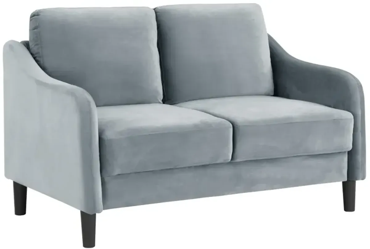 51.5" Loveseat Sofa Small Couch For Small Space For Living Room, Bedroom, Grey