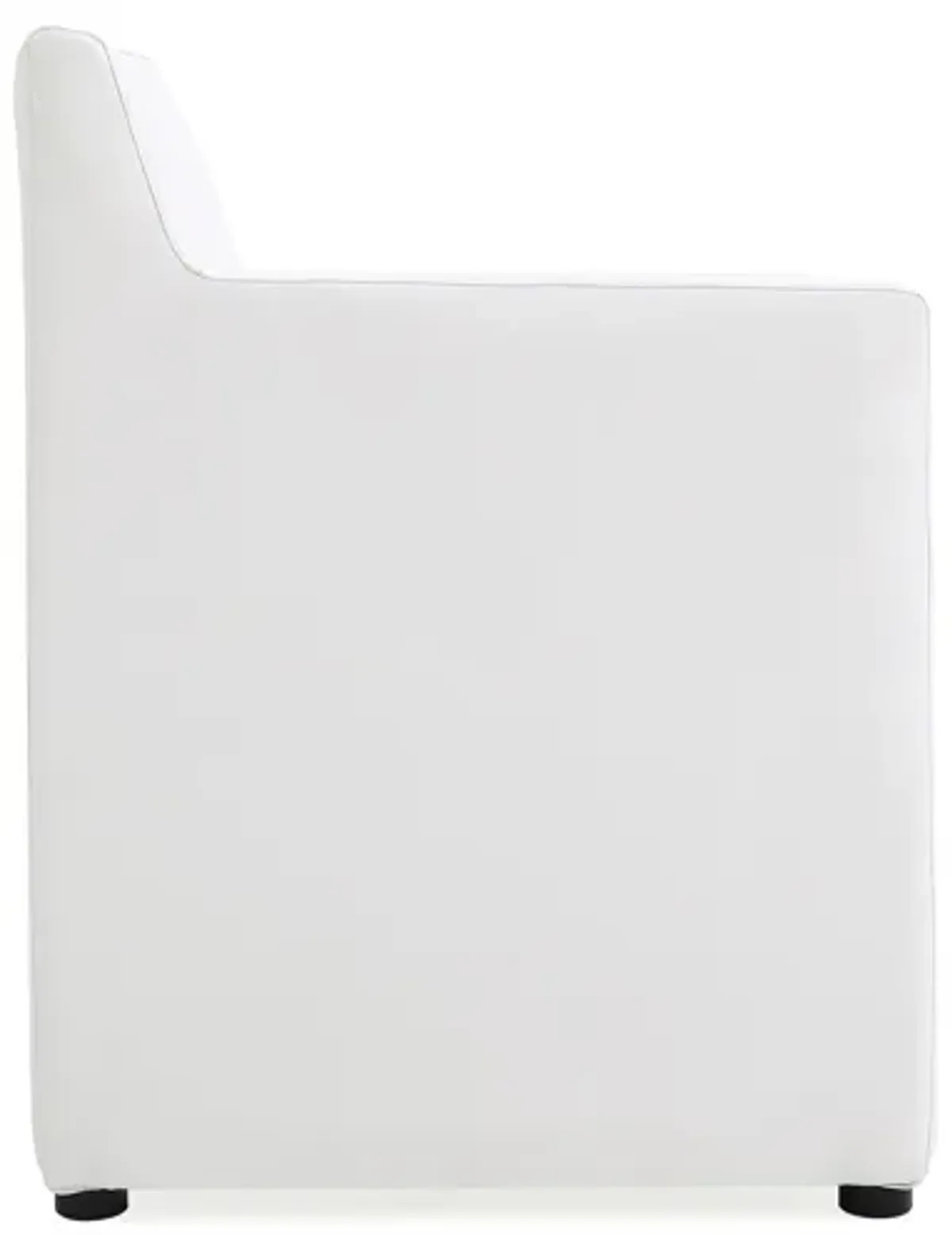 Anna Square Dining Arm Chair in Cream