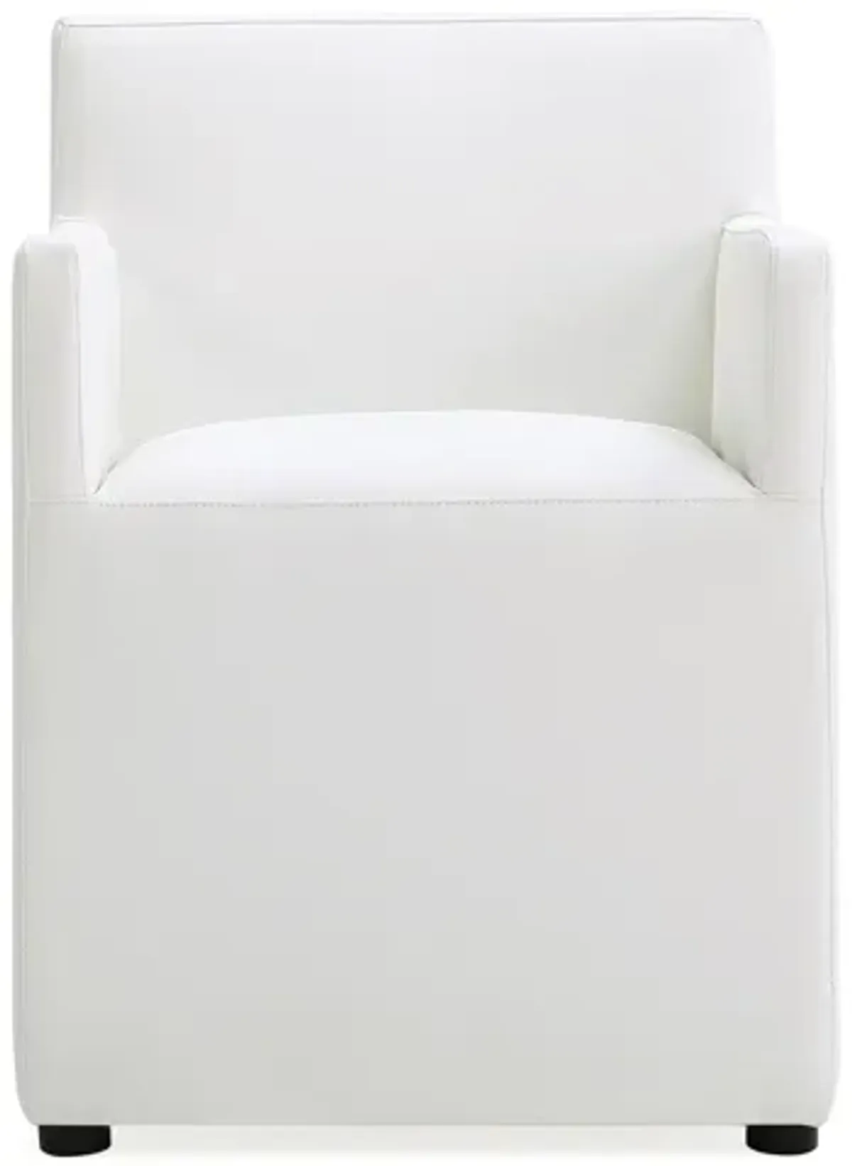 Anna Square Dining Arm Chair in Cream