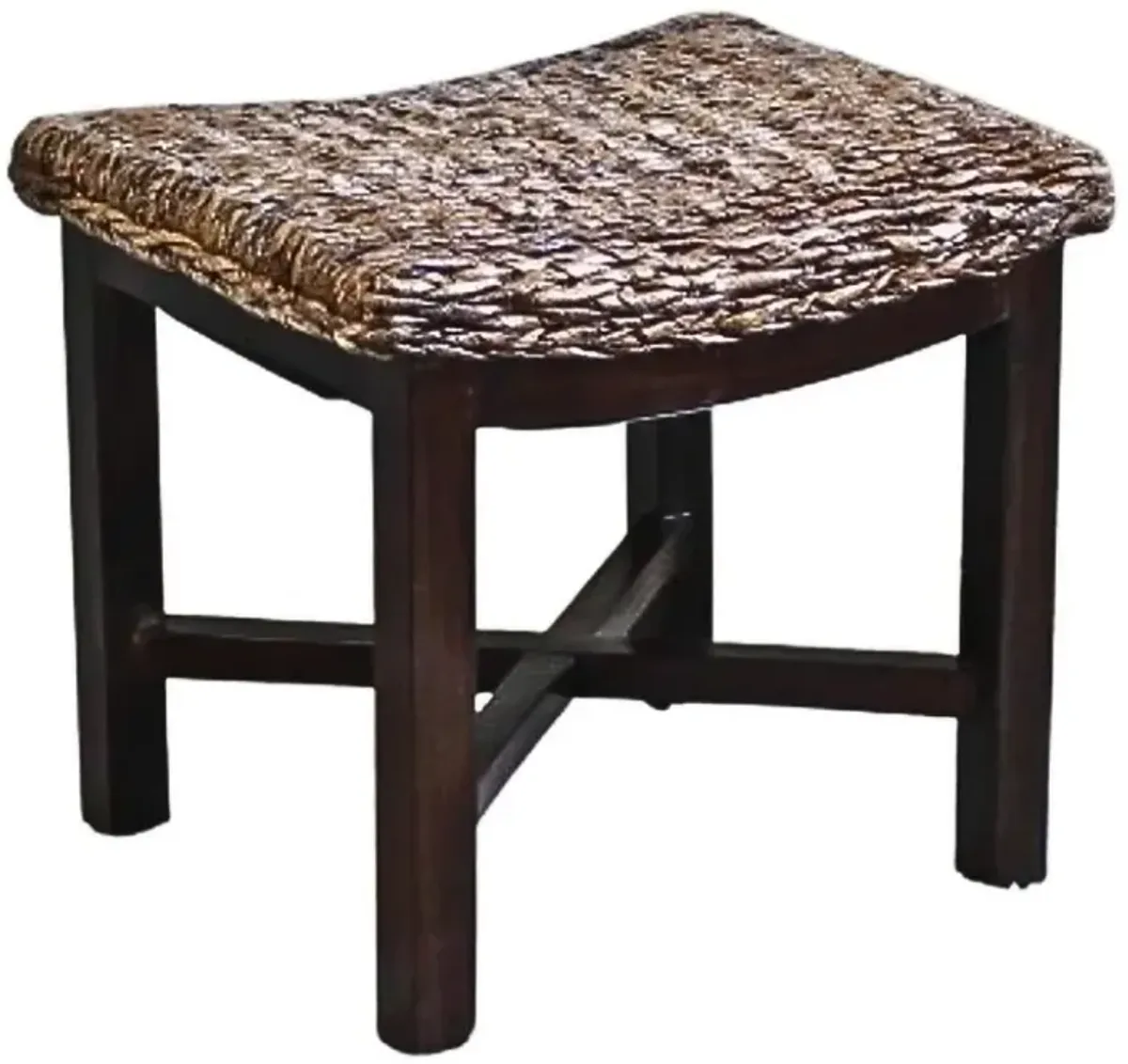 Arizona Abaca Rectangular Cushioned Top Stool