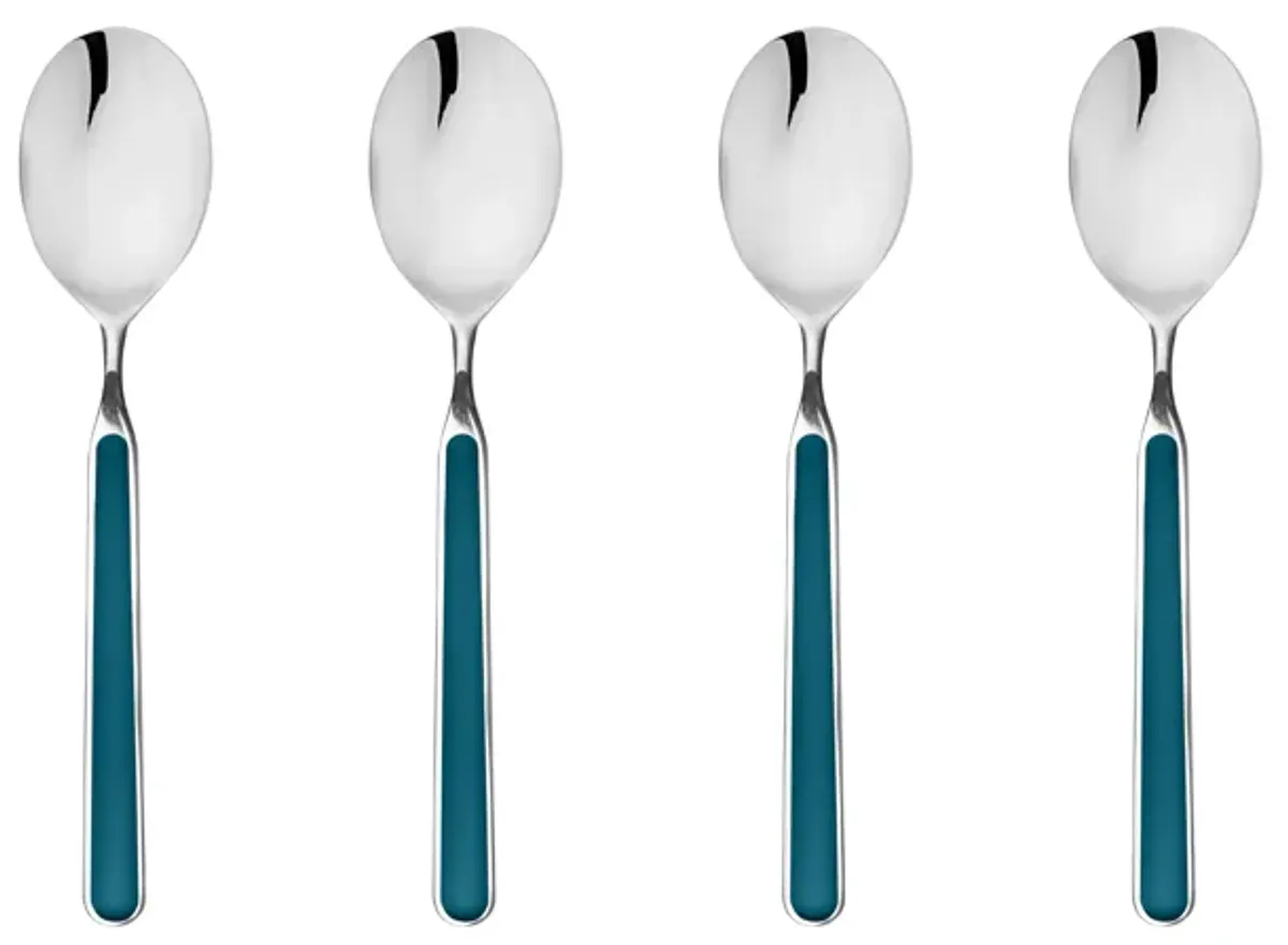 Fantasia 4-Piece Coffee Spoon Set in Blue