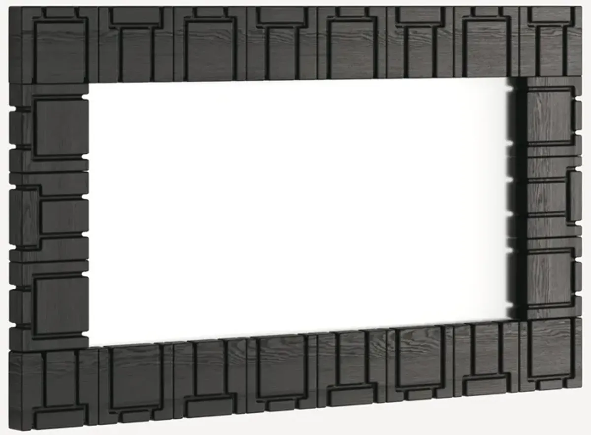 Brutalist Solid Oak Mirror