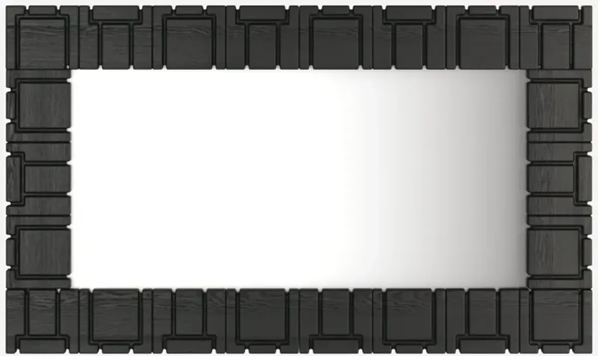 Brutalist Solid Oak Mirror