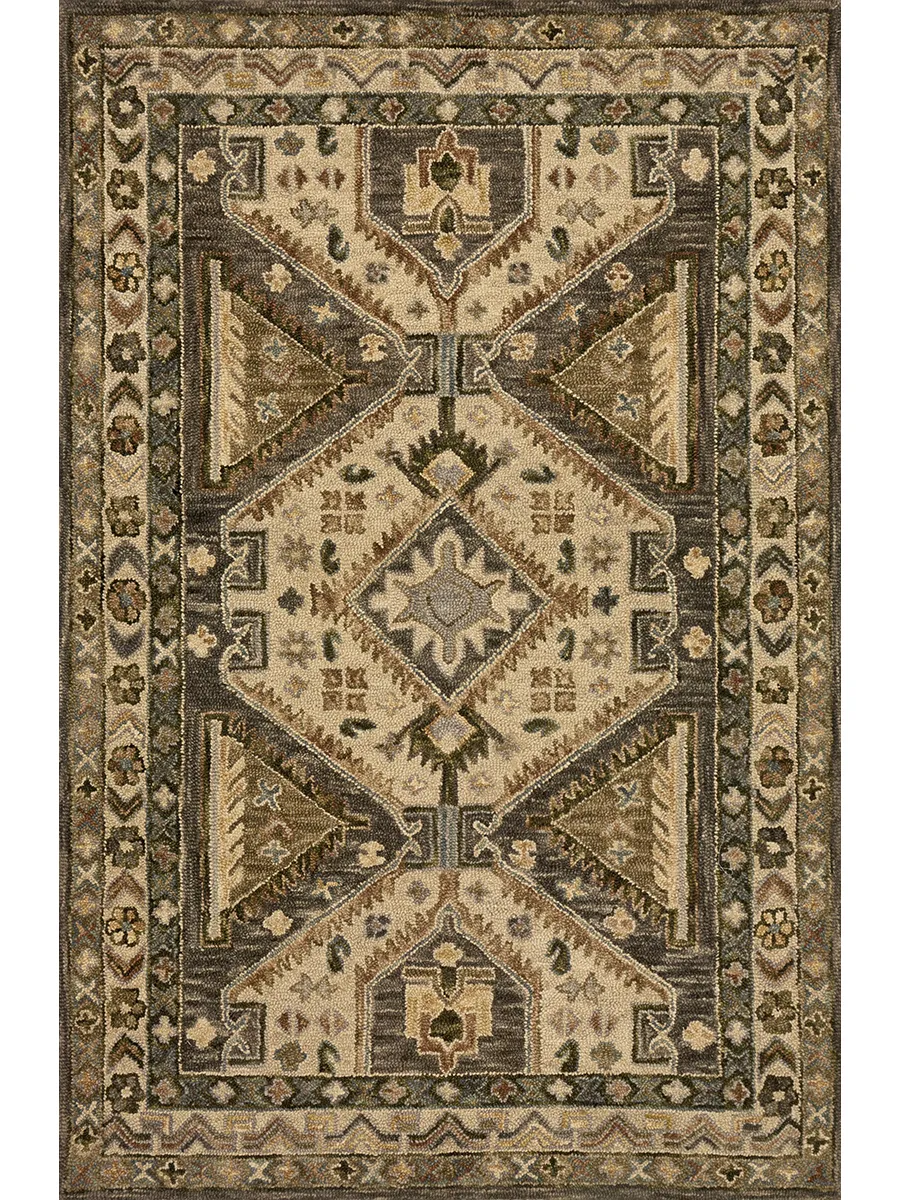 Victoria VK07 Walnut/Beige 5' x 7'6" Rug