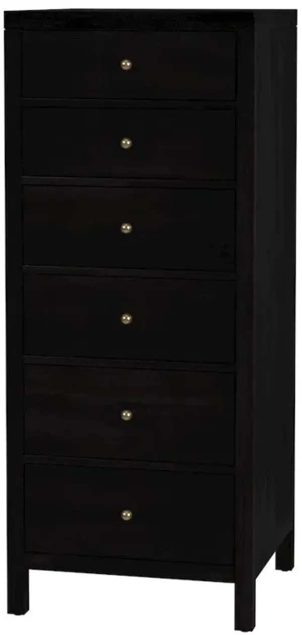 Butler Specialty Nora 22 in. W Rectangular Wood 6 Drawer Lingerie Chest, Coffee