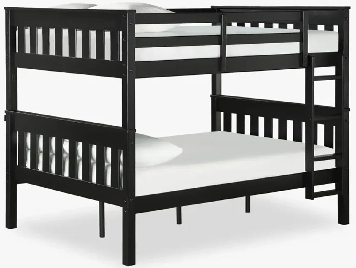 DHP Hurley Full-Over-Full Wood Bunk Bed with USB Port