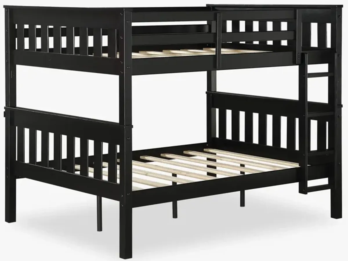 DHP Hurley Full-Over-Full Wood Bunk Bed with USB Port