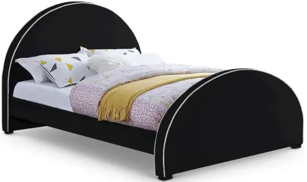 Meridian Furniture Brody Black Velvet Queen Bed
