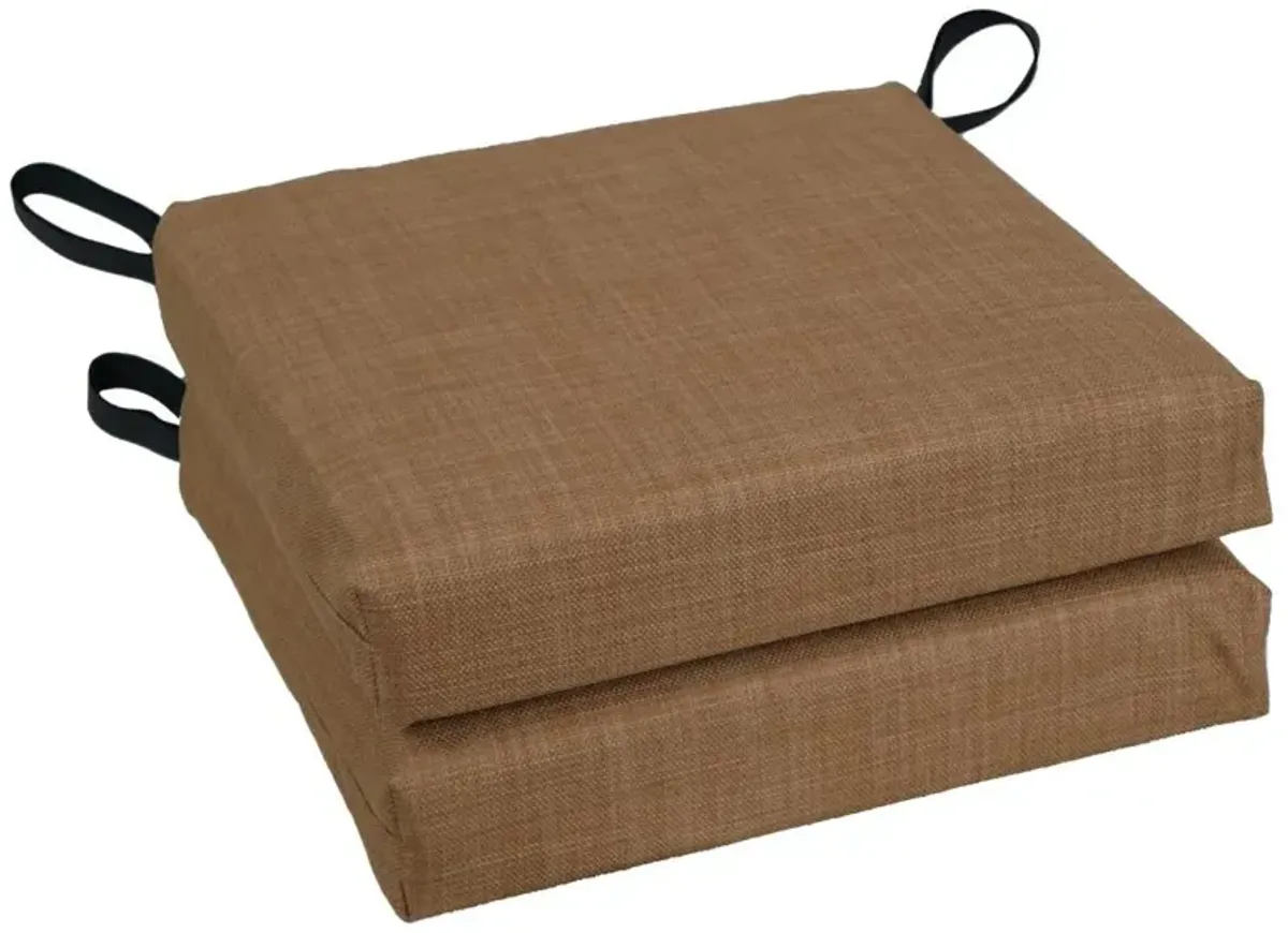 Blazing Needles 16-inch Outdoor Cushion, Mocha