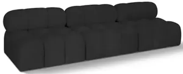 Meridian Furniture Ames Black Boucle Fabric Modular Sofa
