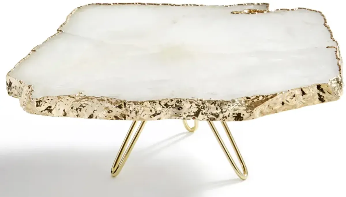 Torta Cake Stand, Crystal & Gold