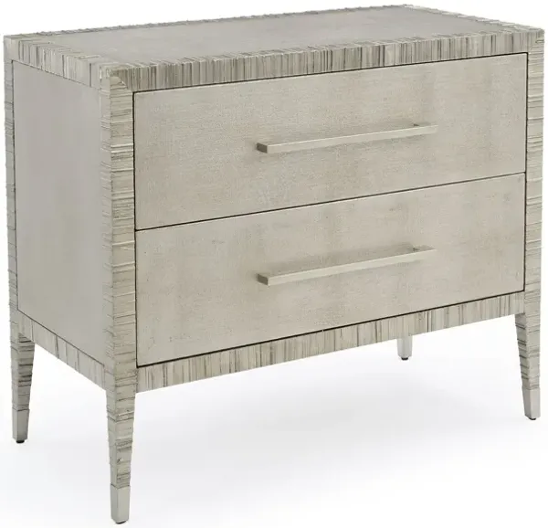 Carraway Silver Nightstand