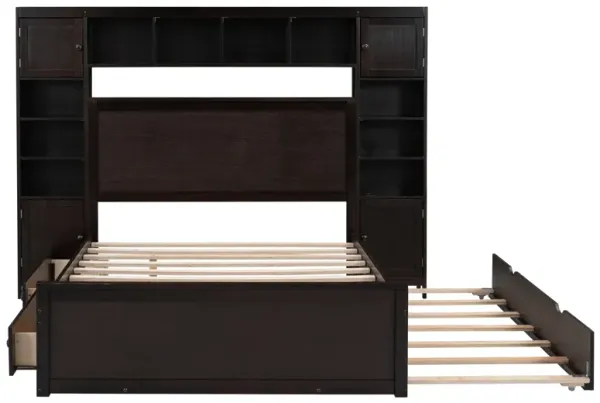Merax Storage Platform Bed with Sockets