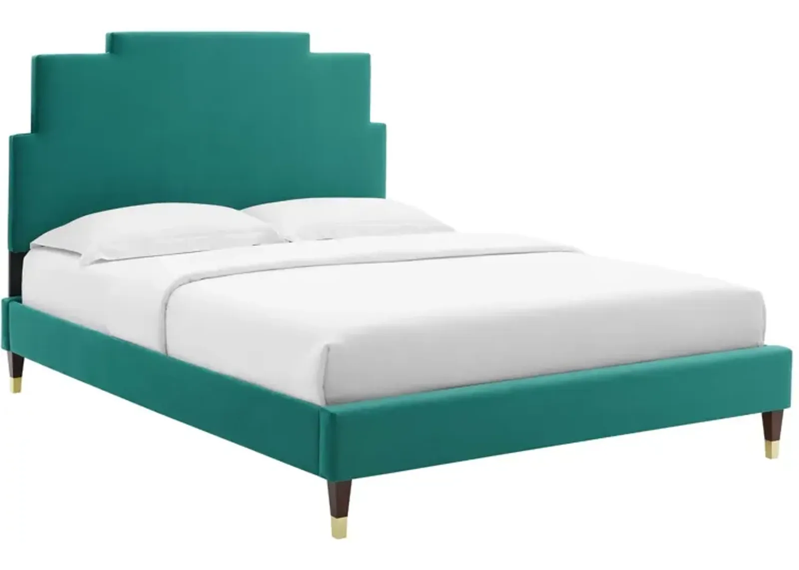 Modway - Lindsey Performance Velvet Full Platform Bed