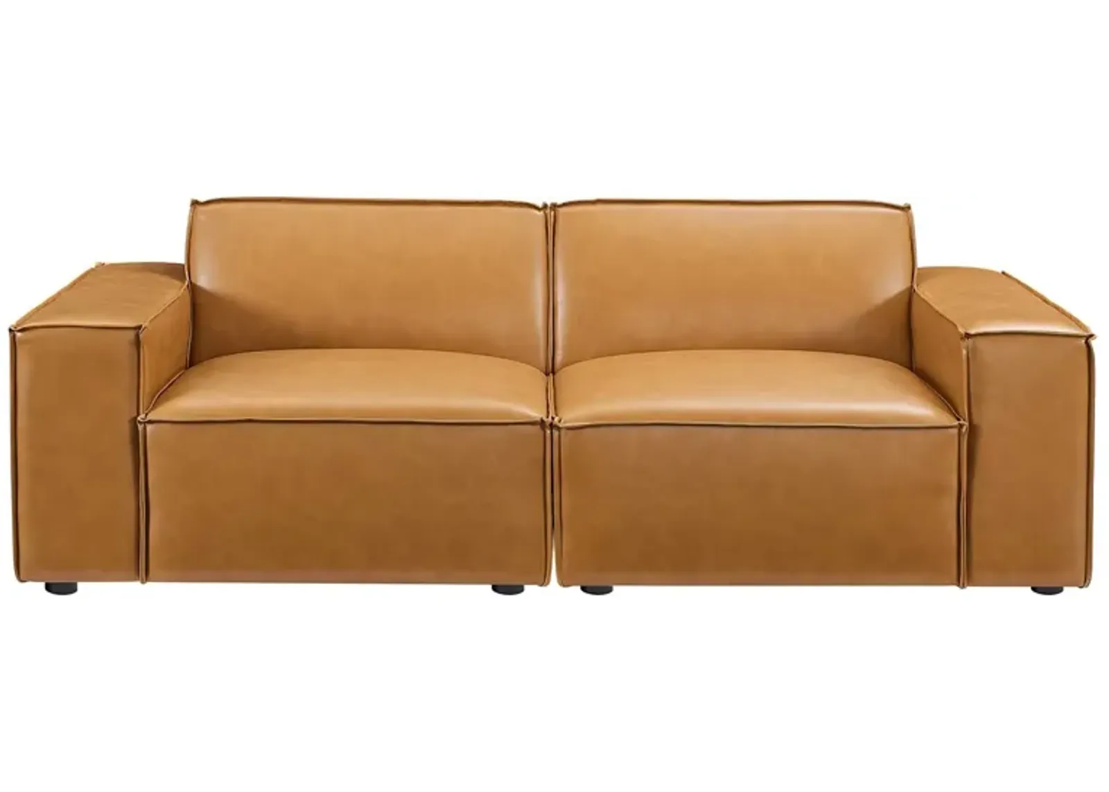 Restore Vegan Leather Loveseat Tan EEI-4707-TAN