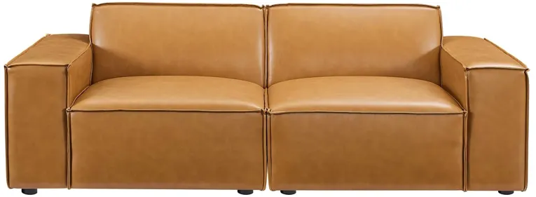 Restore Vegan Leather Loveseat Tan EEI-4707-TAN