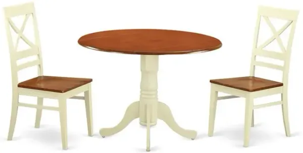 3 Pc Dining room set for 2-Dinette Table and 2 dinette Chairs