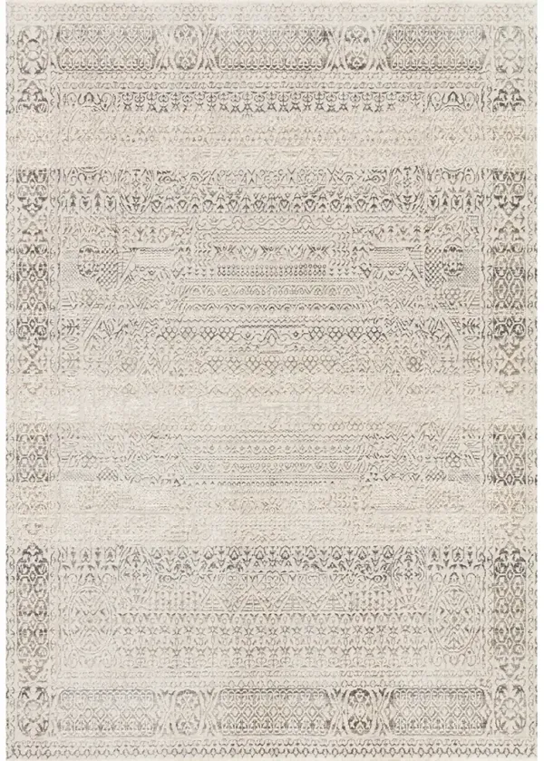 Homage HOM05 Ivory/Silver 6'3" x 8'10" Rug