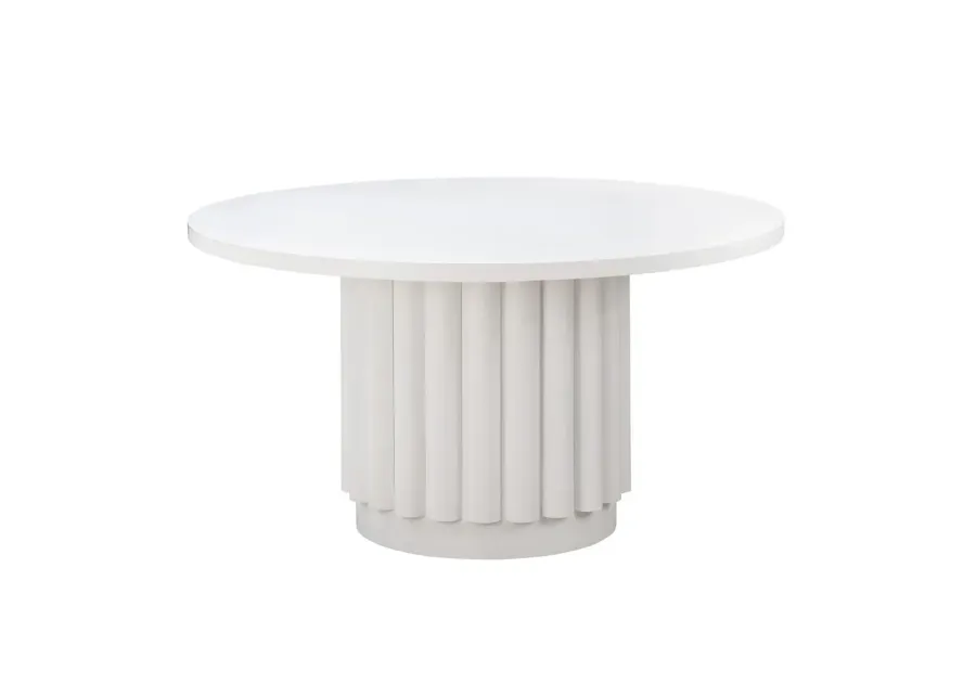 Belen Kox Versatile White Round Dining Table, Belen Kox