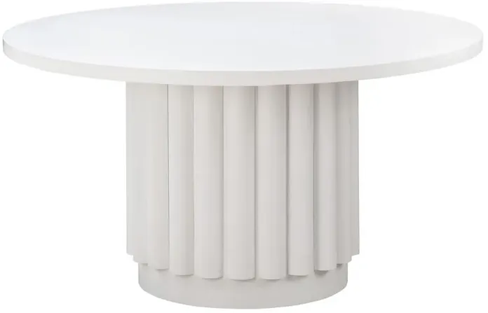 Belen Kox Versatile White Round Dining Table, Belen Kox