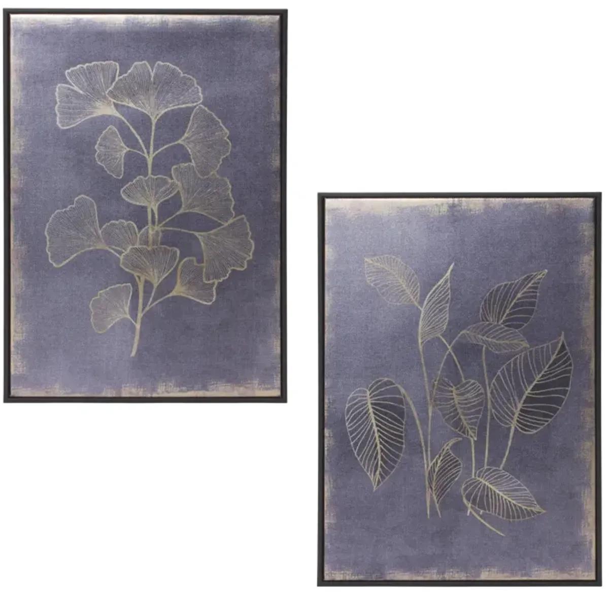 Natural Impressions: Set of 2 Framed Foliage Prints