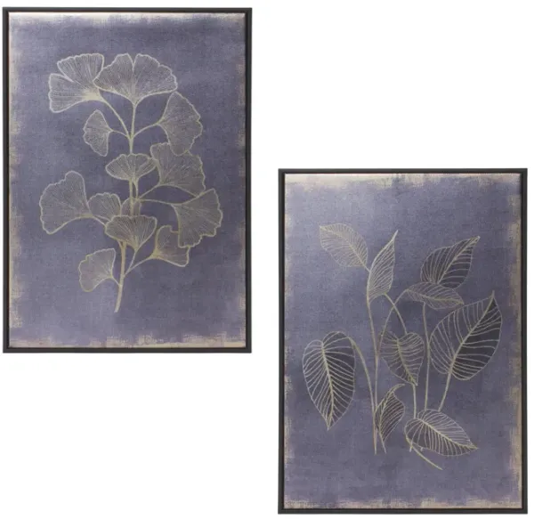 Natural Impressions: Set of 2 Framed Foliage Prints