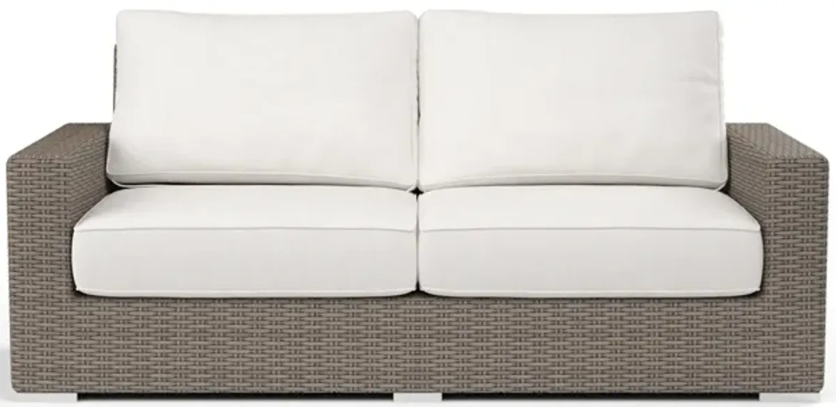 Coronado Loveseat in Canvas Flax w/ Self Welt