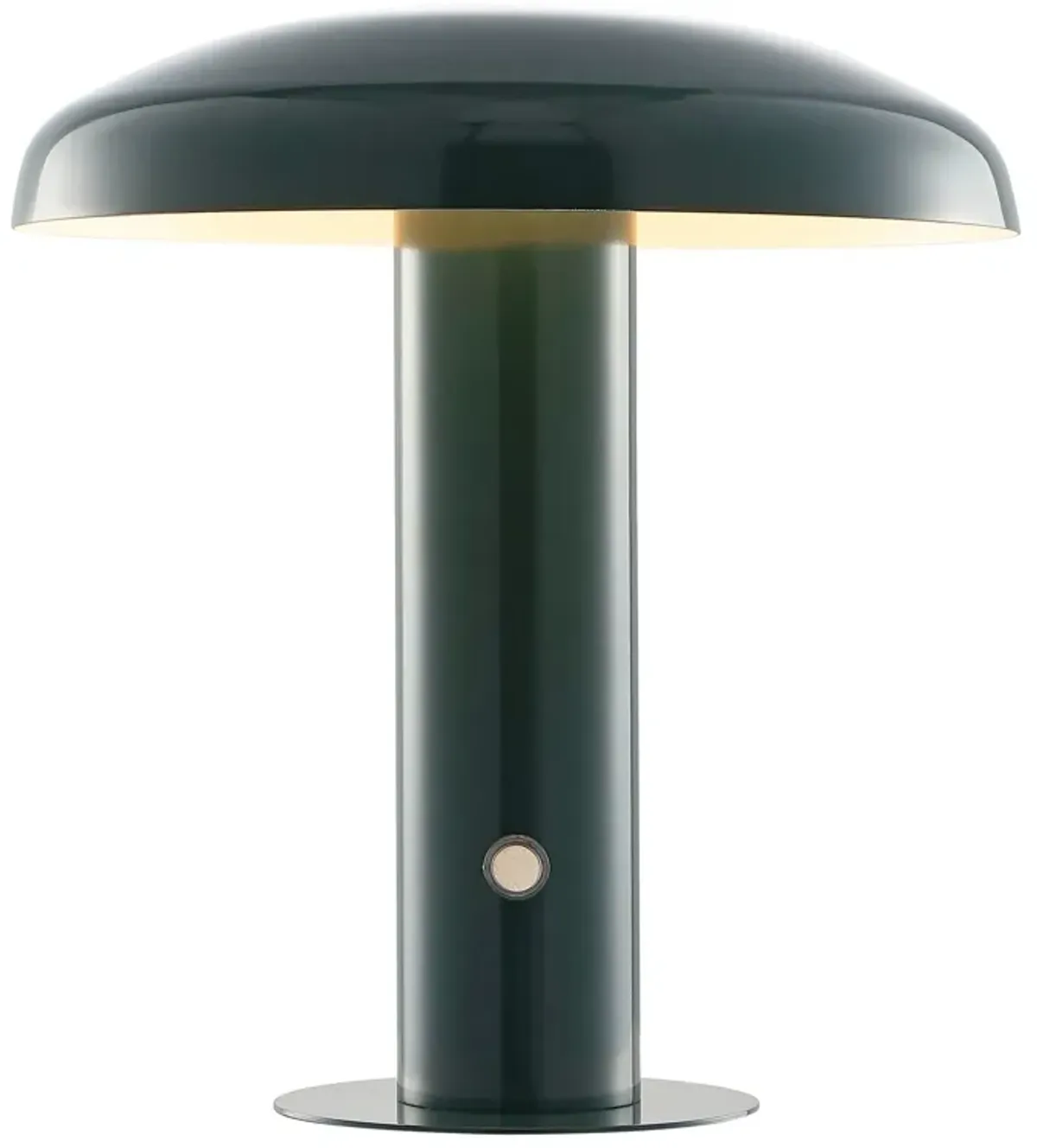 Suillius Contemporary Bohemian Rechargeablecordless Iron Integrated LED Mushroom Table Lamp