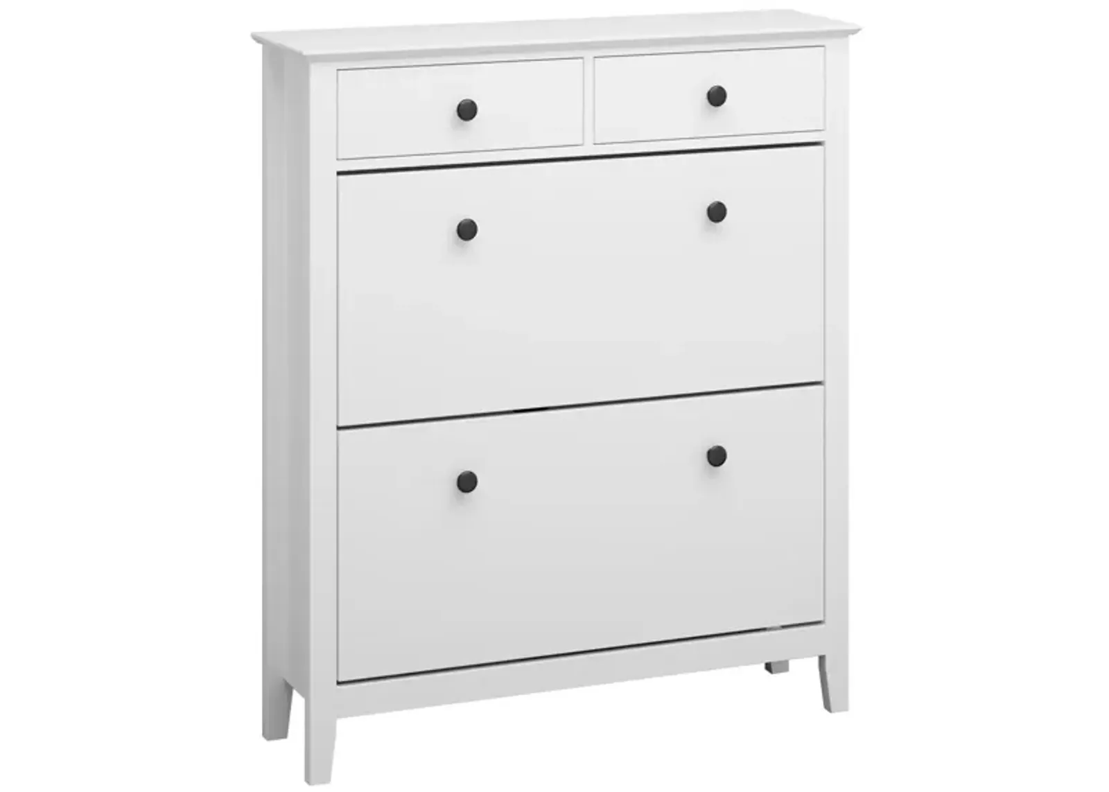 41.1 in. H x 35 in. W x 10 in. D in Assembled : White Wooden Shoe Storage Cabinet : Slight Luxury and Fashion