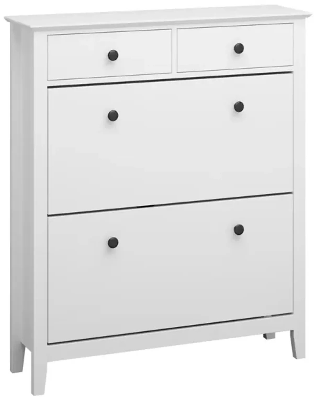 41.1 in. H x 35 in. W x 10 in. D in Assembled : White Wooden Shoe Storage Cabinet : Slight Luxury and Fashion