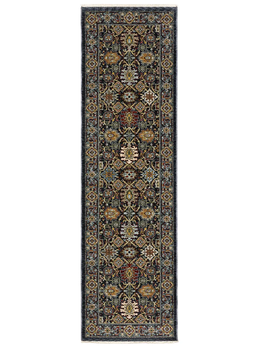 Aberdeen 2'3" x 7'6" Blue Rug