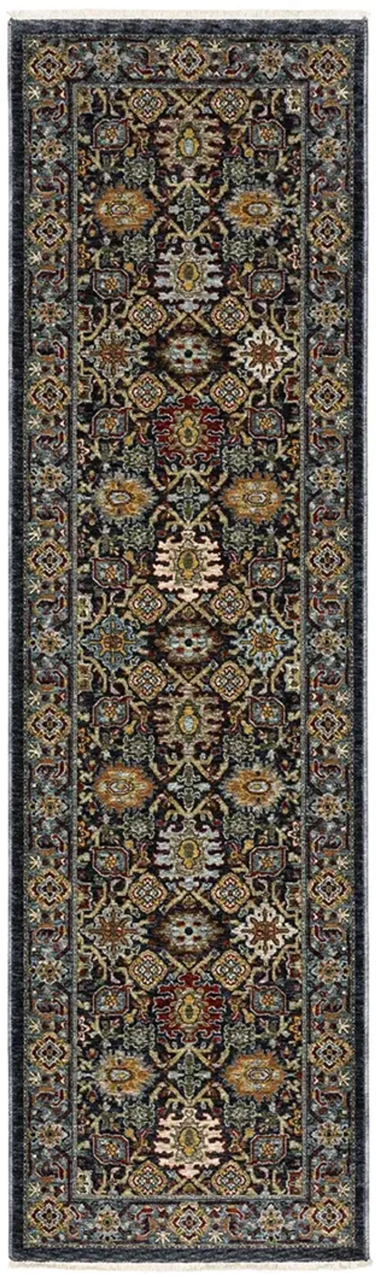 Aberdeen 2'3" x 7'6" Blue Rug