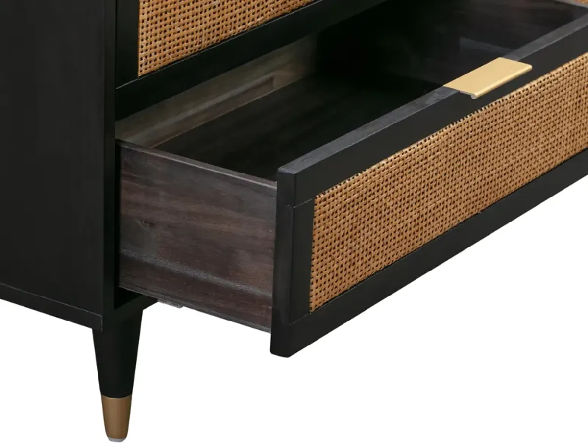 Sierra Noir 6 Drawer Dresser