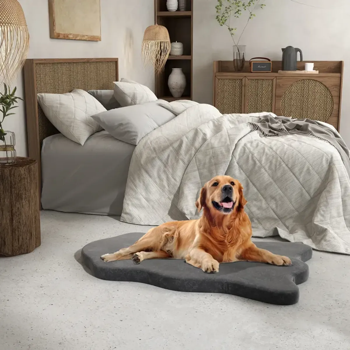 Orthopedic Dog Bed with Memory Foam Support for Large Dogs