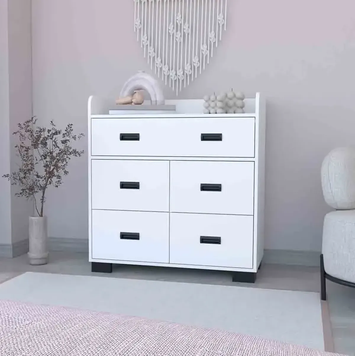 Dresser Wuuman, Bedroom, White