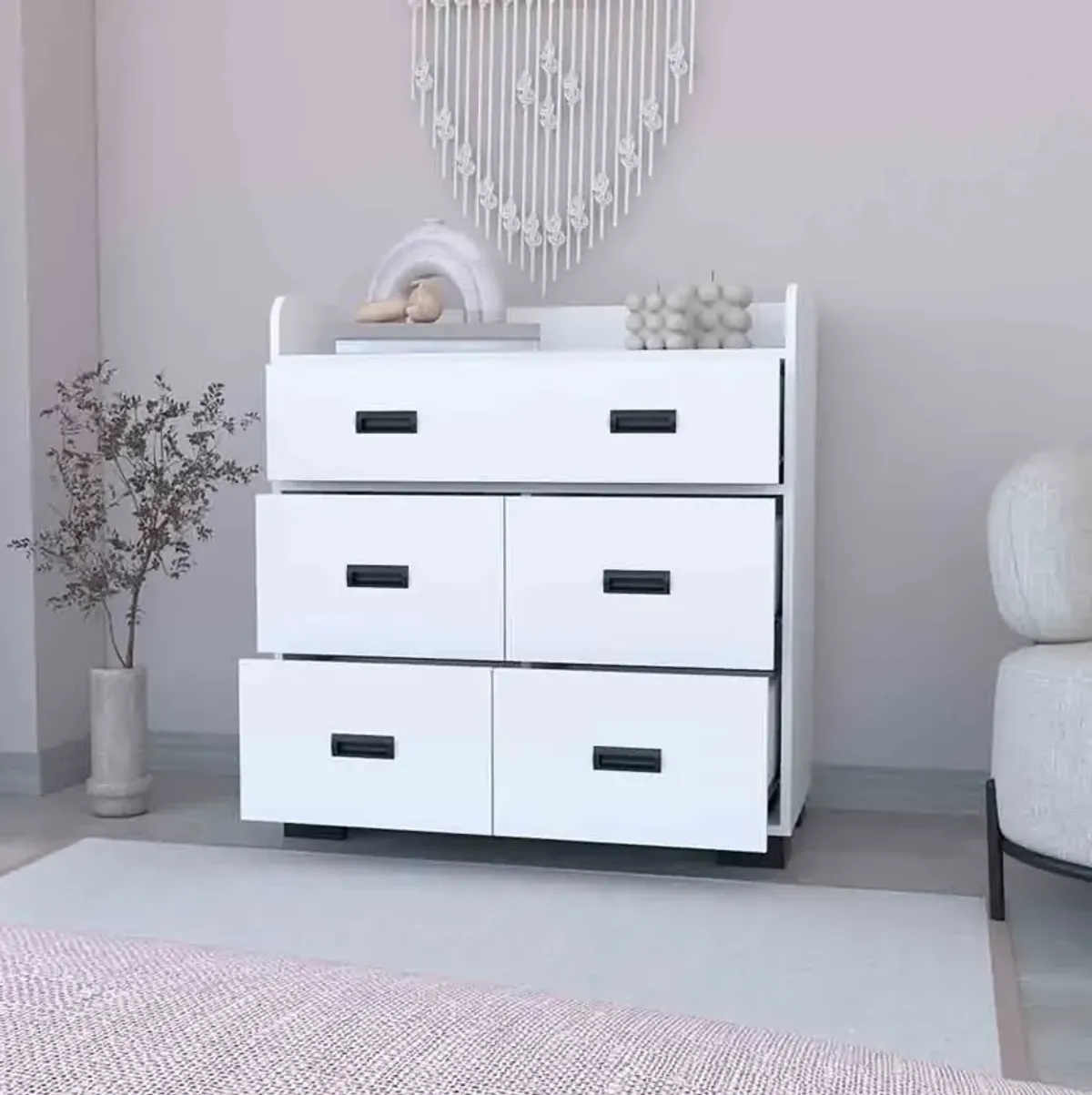 Dresser Wuuman, Bedroom, White