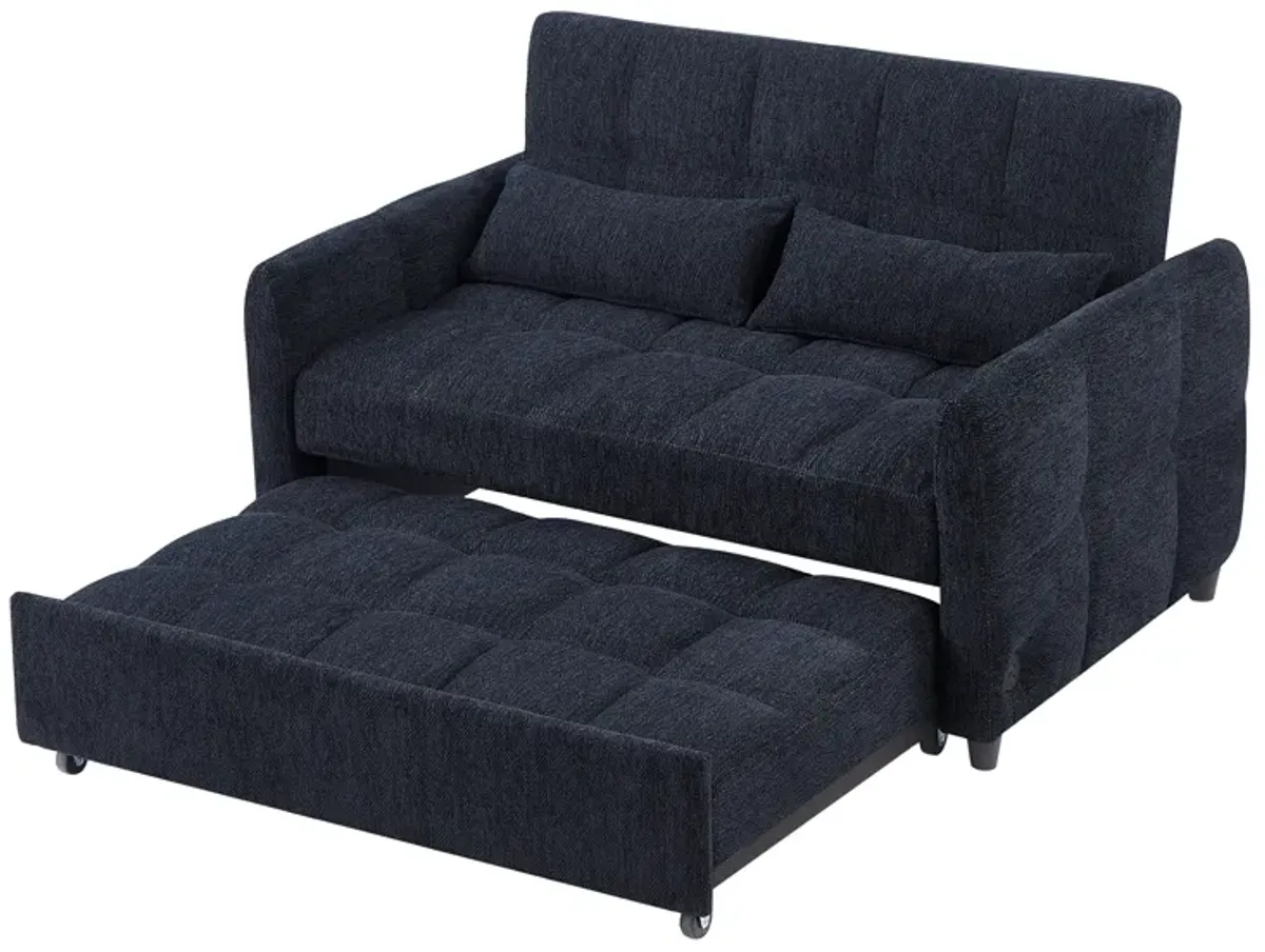 Merax Loveseat Sofa Pull-out Sleeper Sofa with 3 USB Ports