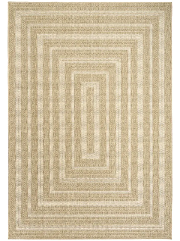 Tulum TLM04 Taupe/Ivory 4' x 6' Rug