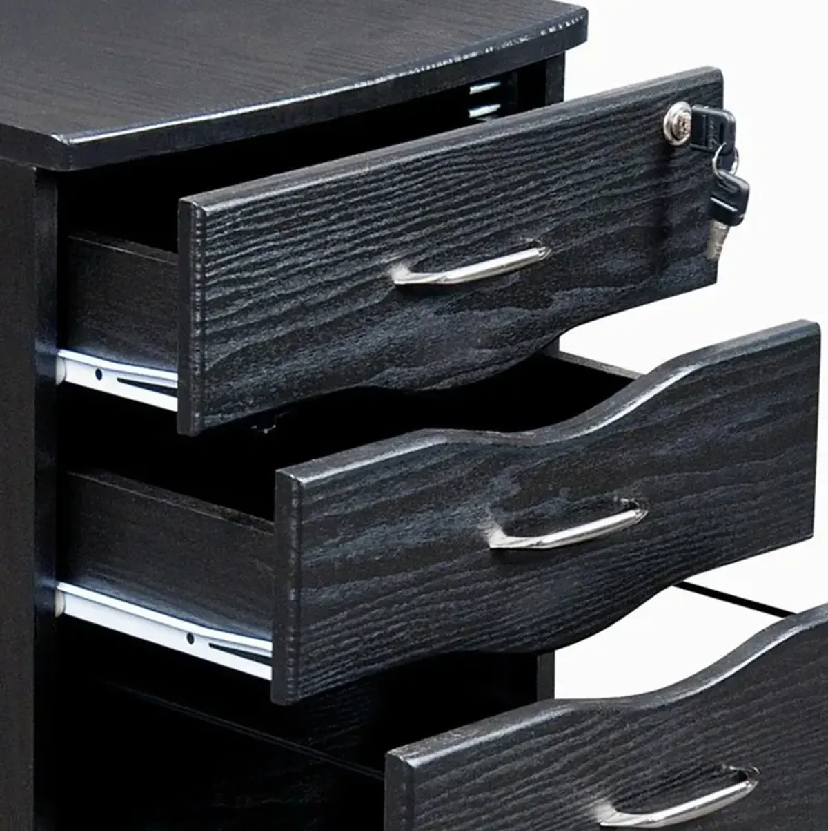 Techni Mobili Rolling storage and File Cabinet. Color: Espresso