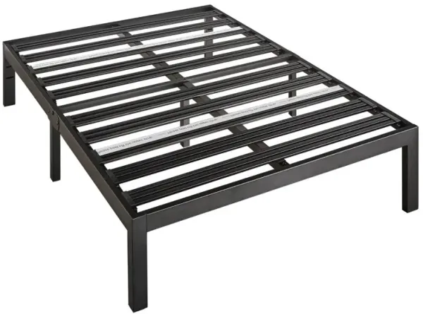 Metal Platform Bed Frame With  Heavy Duty Slats – Reinforced Structure for Quiet Stability