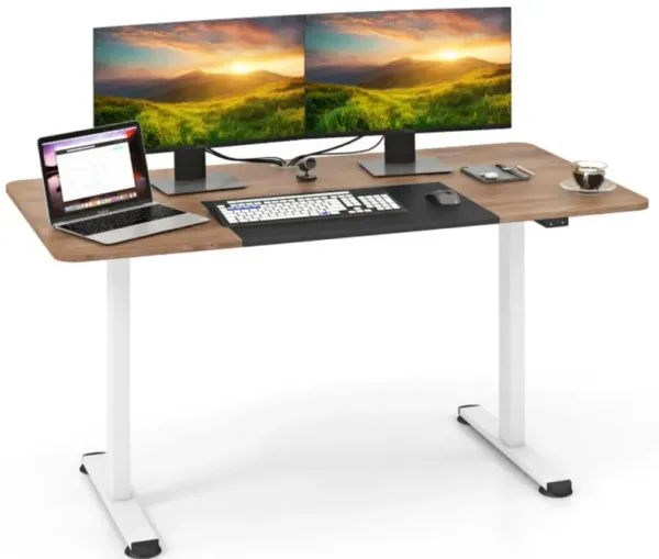 Hivvago Electric Standing Desk Adjustable with Cable Management Hole