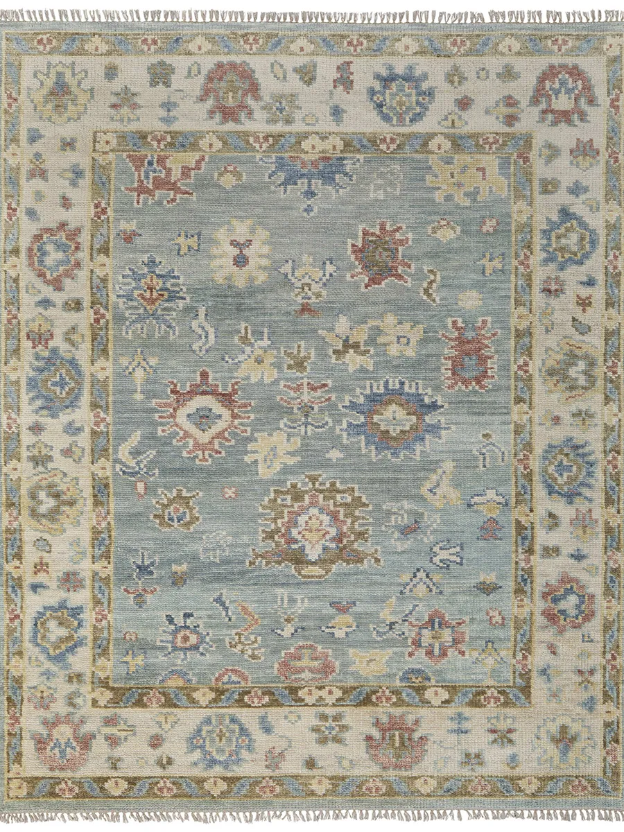 Fillmore 69CJF 2' x 3' Blue/Ivory/Yellow Rug