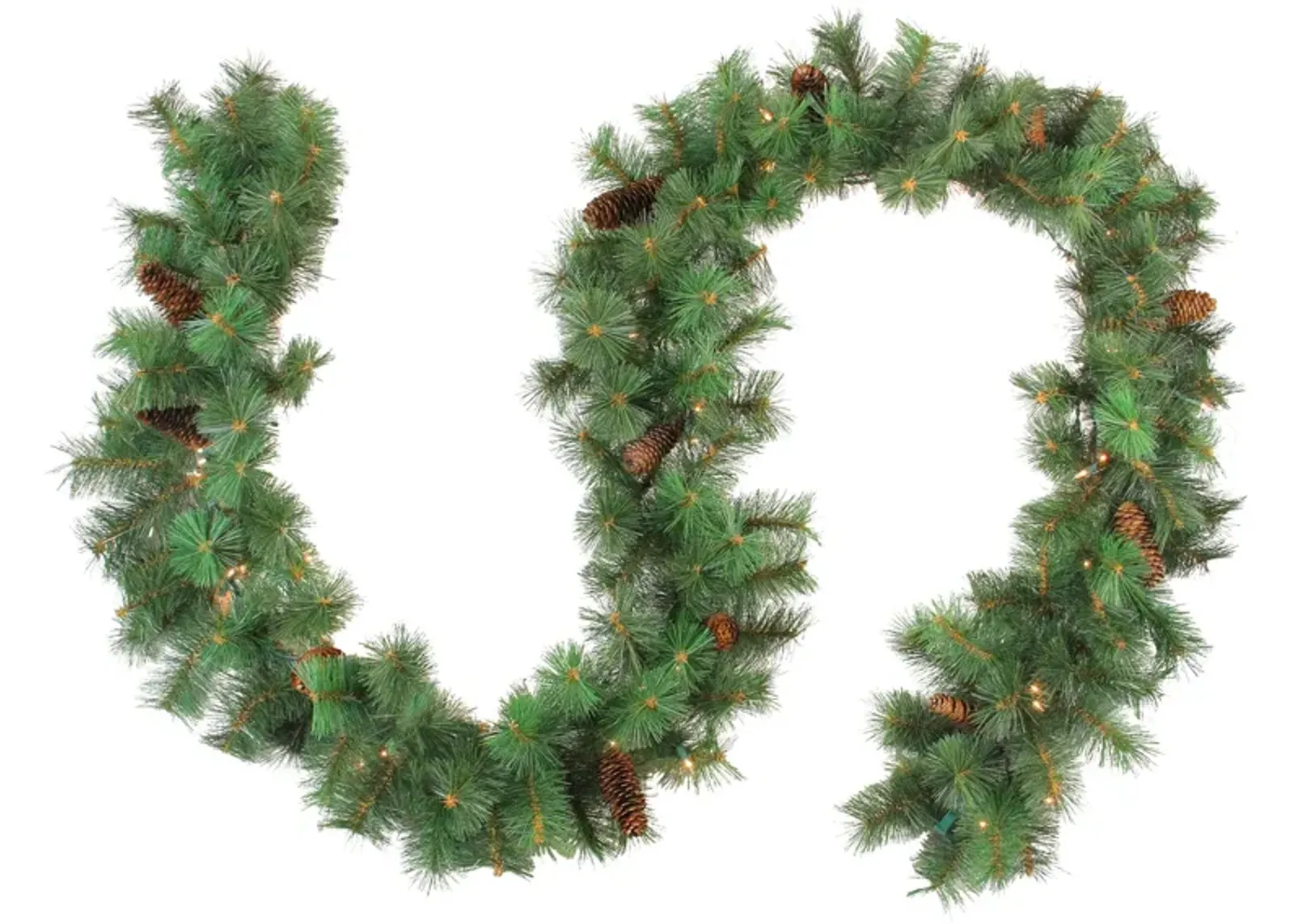 9' x 12" Pre-Lit Royal Oregon Pine Artificial Christmas Garland  Clear Lights