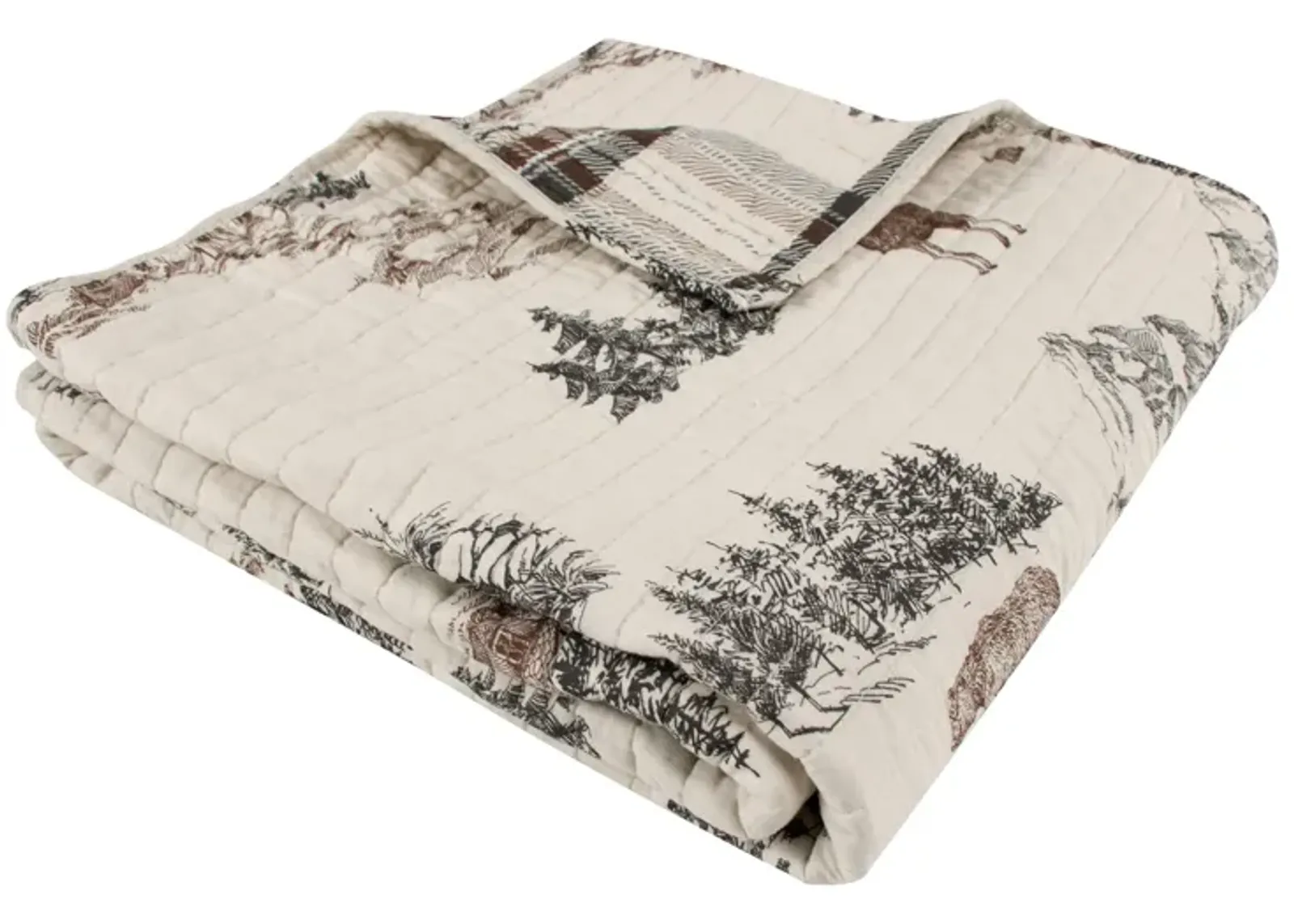 Lodge Toile Quilted Throw - Levtex Home