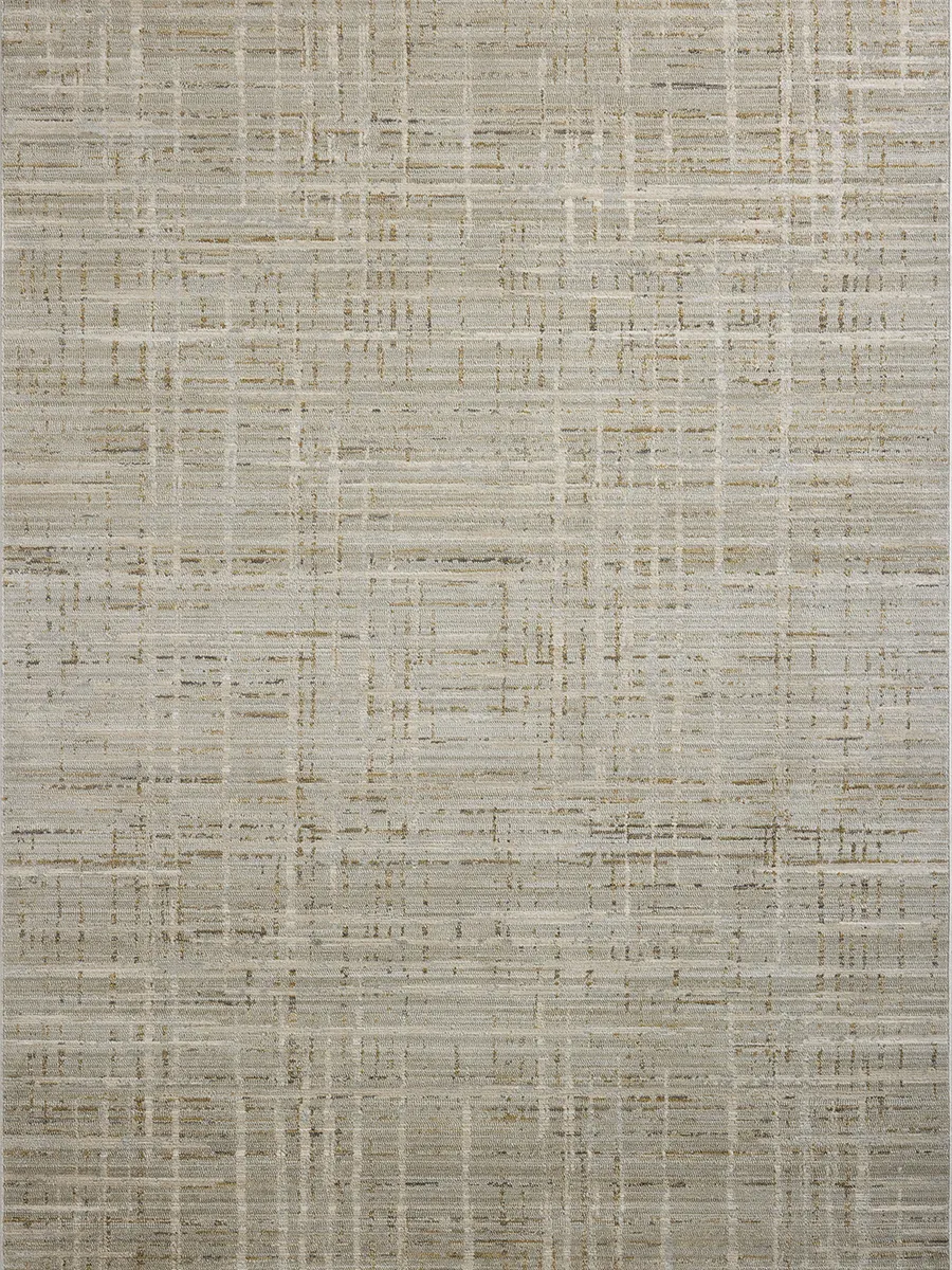 Wade WAE-03 Mist / Gold 2''6" x 14''0" Rug by Loloi II