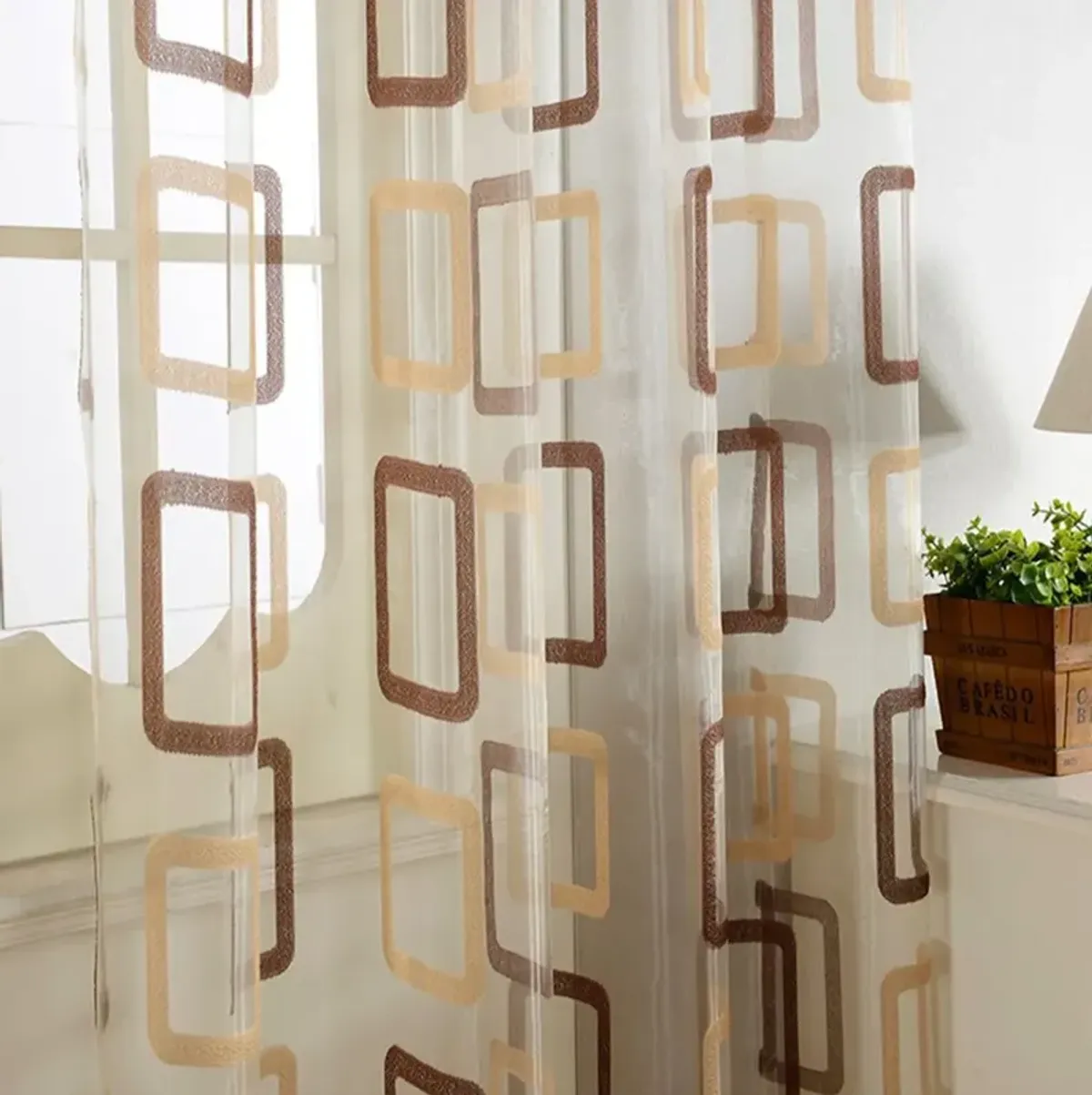 Dolce Mela Sheer Curtains Panel