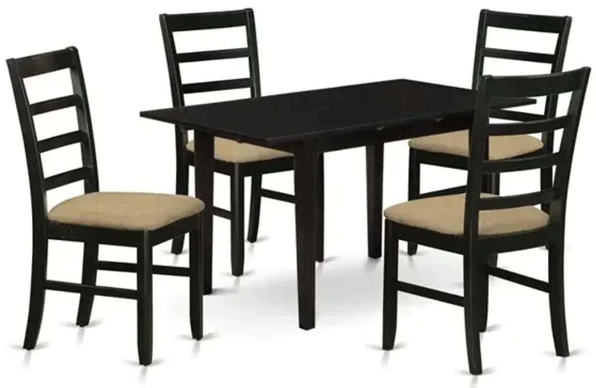 Dining Table- Dining Chairs, NOPF5-BLK-C